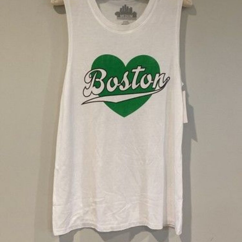 womens Boston tank top sleeveless Shirt Size M